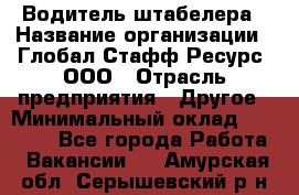 Водитель штабелера › Название организации ­ Глобал Стафф Ресурс, ООО › Отрасль предприятия ­ Другое › Минимальный оклад ­ 40 000 - Все города Работа » Вакансии   . Амурская обл.,Серышевский р-н